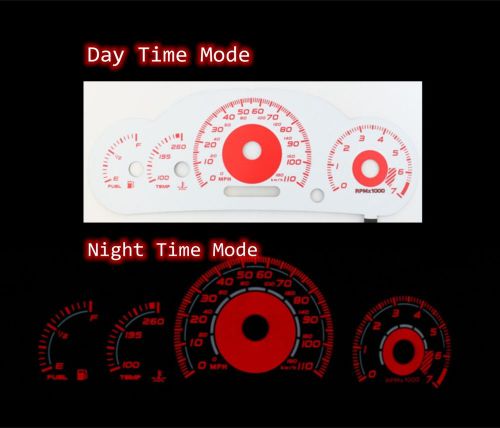 00 01 02 03 04 05 chevy cavalier w/ tach red indiglo glow white gauges