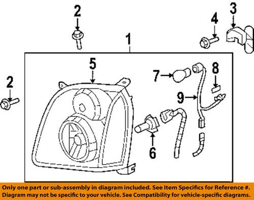 Gm oem 15203303 headlight bulb-headlamp bulb