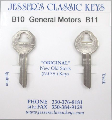 Chevrolet nos b-10 b-11 briggs &amp; stratton original key set 1956 1957 1958 1959