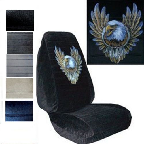 Velour seat covers car truck suv bald eagle dreamcatcher high back pp #x