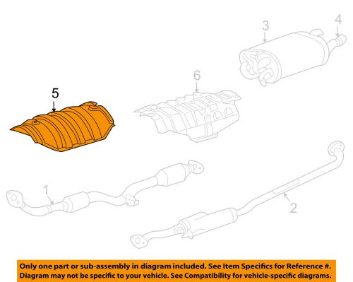 Toyota oem 04-08 solara exhaust-front shield 5815206030