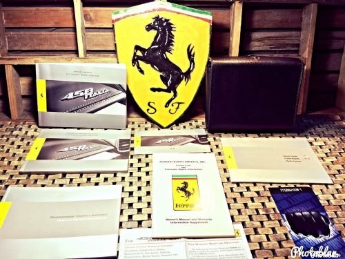 2010 ferrari 458 italia owners manual +quick guide navi/media (unused service bk