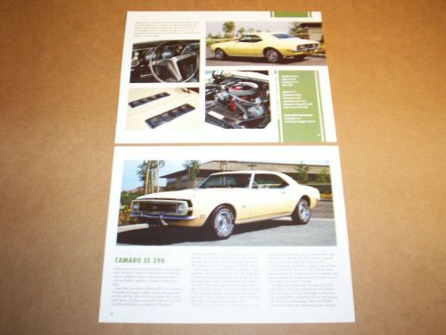 68 1968 chevrolet ss 396 camaro magazine article