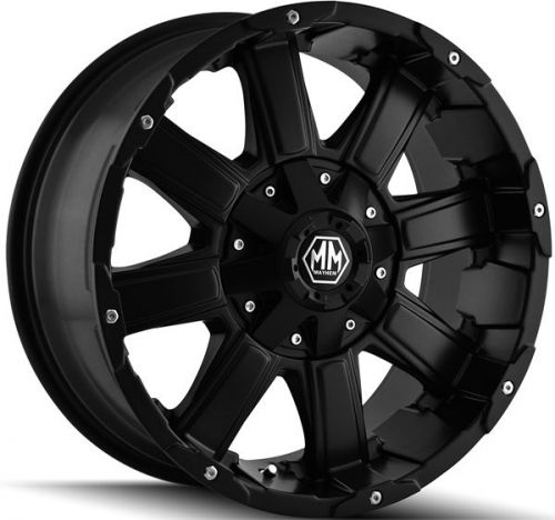 4-new mayhem 8030 chaos 20x9 6x114.3/6x139.7 +18mm matte black wheels rims