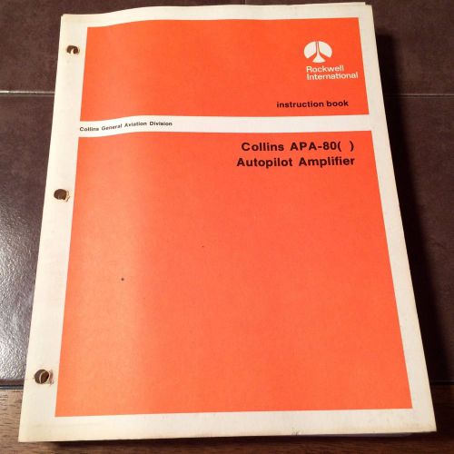 Collins apa-80 autopilot amplifier maintenance manual