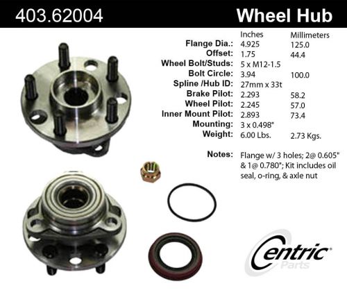 Wheel bearing fits 1989-2005 pontiac sunfire grand am sunbird  c-tek by centric