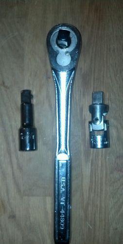 Craftsman 1/2 drive ratchet-universal joint-extension bar set