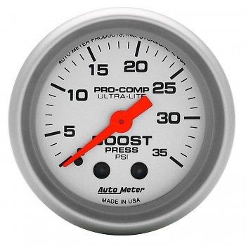 Autometer gauge, boost, ultra-lite, 35psi, mechanical, 2 1/16&#034; - 4304