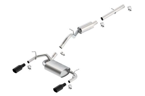 Borla 140460bc touring cat-back exhaust system fits 12-16 wrangler (jk)