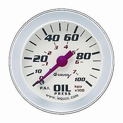 Equus 8244 oil pressure gauge - black