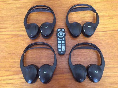 Factory ves wireless headphone &amp; remote (set of 4) chrysler dodge jeep ram srt