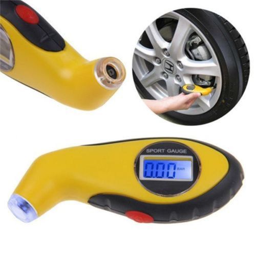 Lcd digital tire tyre air pressure gauge tester tool for auto motorcycle