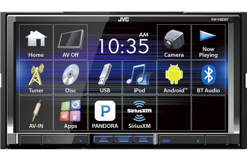 Jvc kw-v420bt bluetooth dvd hd w/ 7&#034; screen +free universal backup camera