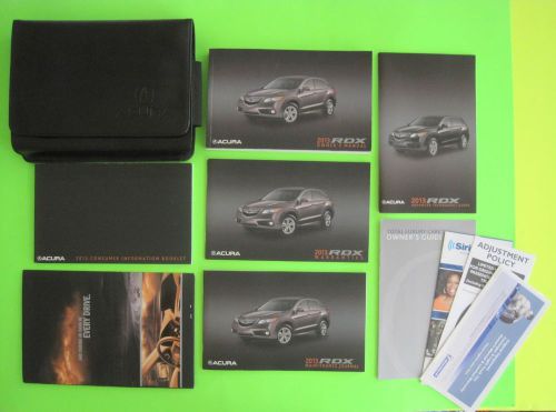 2013 acura rdx factory owner&#039;s manual set &amp; case *oem*