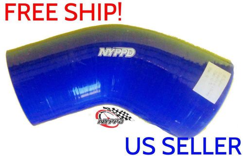 Nyppd 2.5&#034;(1/2 in)- 3&#034; inch/ 63-76 mm 45&#039; degree silicone hose reducer/transitio