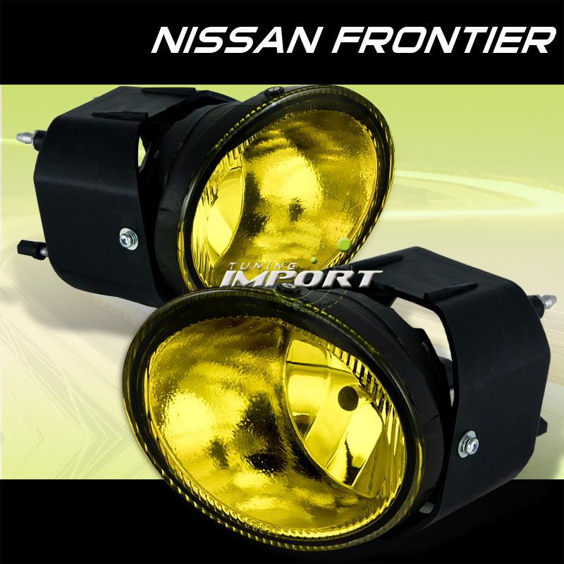 2003-2004 nissan frontier se xe le euro style yellow lens fog lights new lh+rh