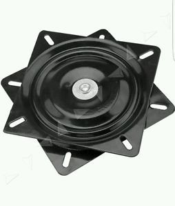 7&#034; seat swivels mount boat seat marine pedestal turntable black 360° non-locking