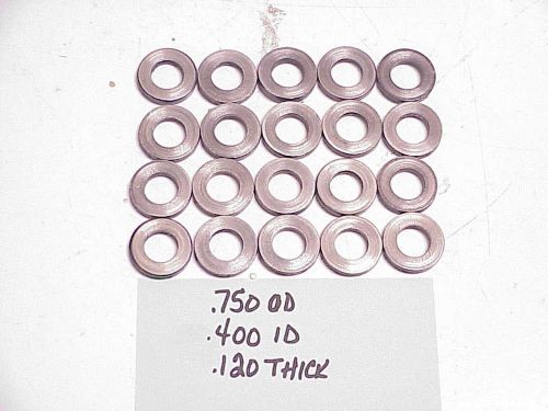 20 used washers for head &amp; main studs .750&#034; o.d. x .400&#034; i.d. x .120&#034; nascar