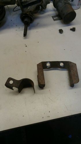 Sell Big block Mopar exhaust manifold spark plug wire heat shields used ...