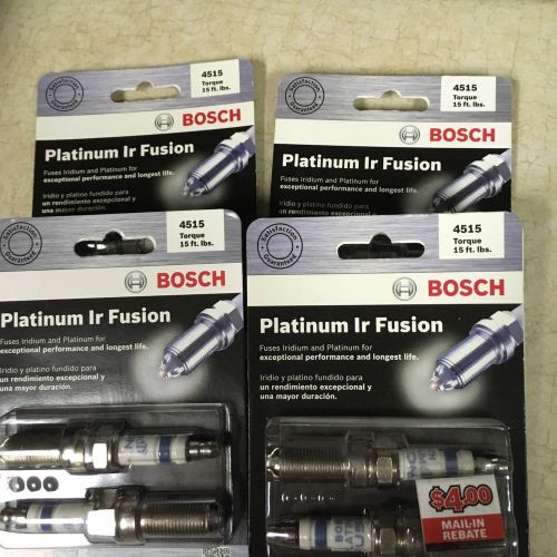 Bosch 4515 platinum ir iridium fusion spark plug ford edge fusion 1 package of 2