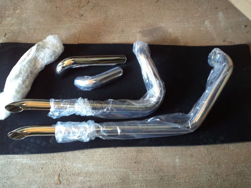 Yamaha road liner  / stratoliner  kustom werks chrome finish drag exhaust pipes