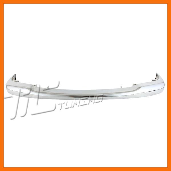 1997-2003 dodge dakota front upper bumper face bar chrome steel slt sxt 2pcs