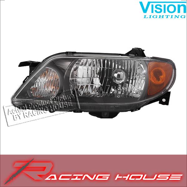 L/h headlight driver side lamp kit unit replacement 01-03 mazda protege 4dr