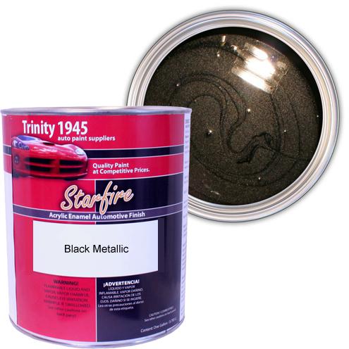 1 gallon black metallic acrylic enamel car paint