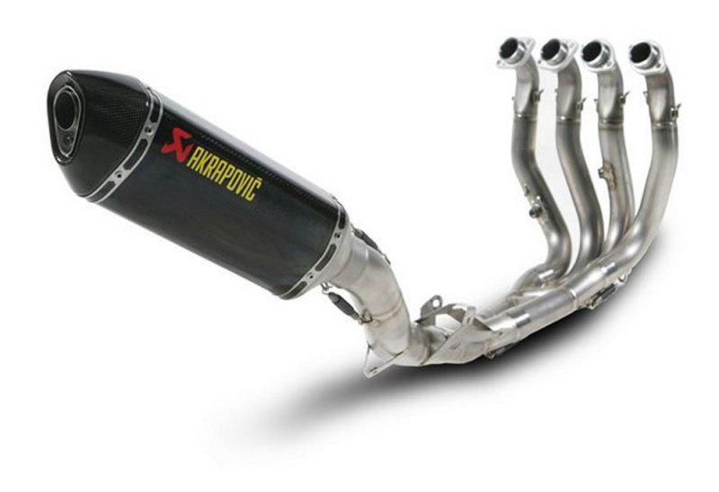 Akrapovic racing 4:2:1 full exhaust system hex ss/ss/cf/cf for yam yzf-r6 08-12