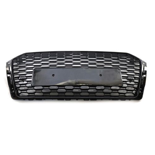 Honeycomb black mesh hex grille for audi a4/s4 b9 rs4 style 2017-2019