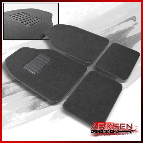 Good fit grey floor mats 25.5"x17.25"+16.5"x11.5" 4 piece set front and rear