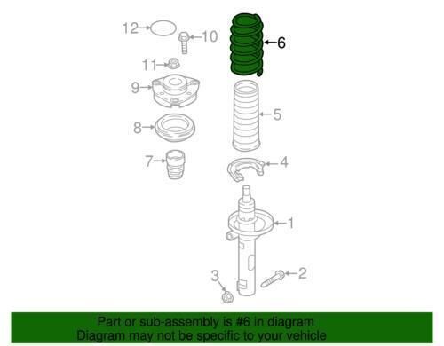 Genuine volkswagen coil spring 3qf-411-105-h