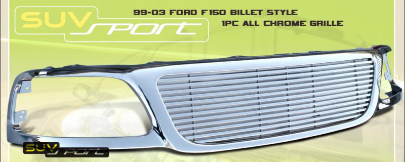 99-03 ford f150 expedition all chrome billet grille 1pc