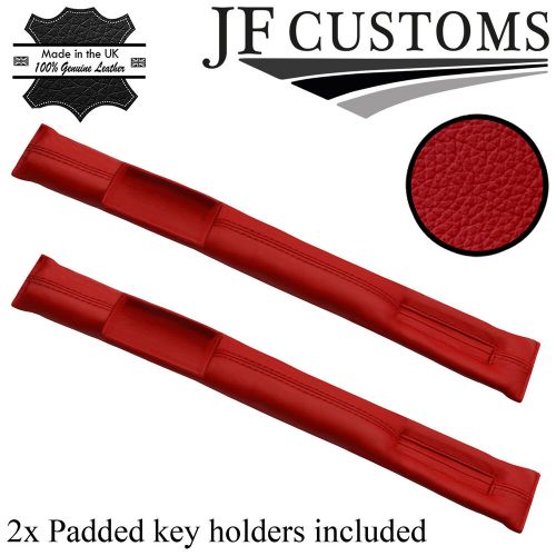 D red italian leather 2x car key holder protector fits bmw z3 1995-2003