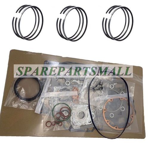 Fit for yanmar 3tn78 3tn78t engine piston rings &amp; full gasket kit