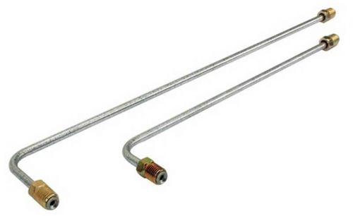 Master cylinder steel brake lines with 90-degree bend - 3/8-24 fittings