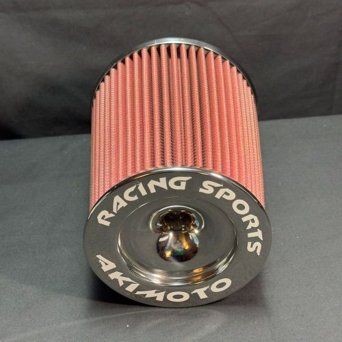 Akimoto racing sports 3.5&#034; intake filter cone high flow performance air filter