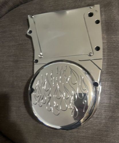 Banshee stator cover  flame chrome