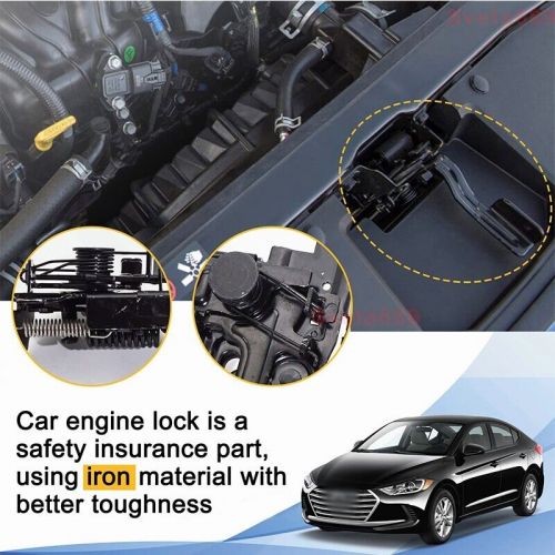 Hood lock latch assembly fit for 2017-2018 hyundai elantra sedan 81130-f2010