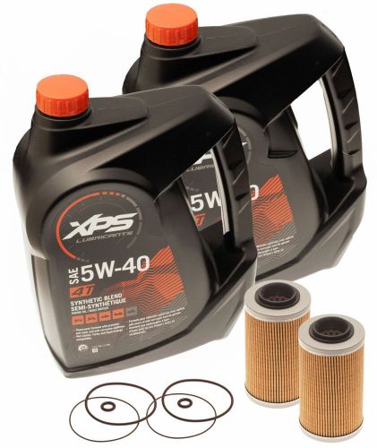 Sea doo oil change kit filter &amp; o rings all 4 tec 130 155 185 215 255 260 2 pack