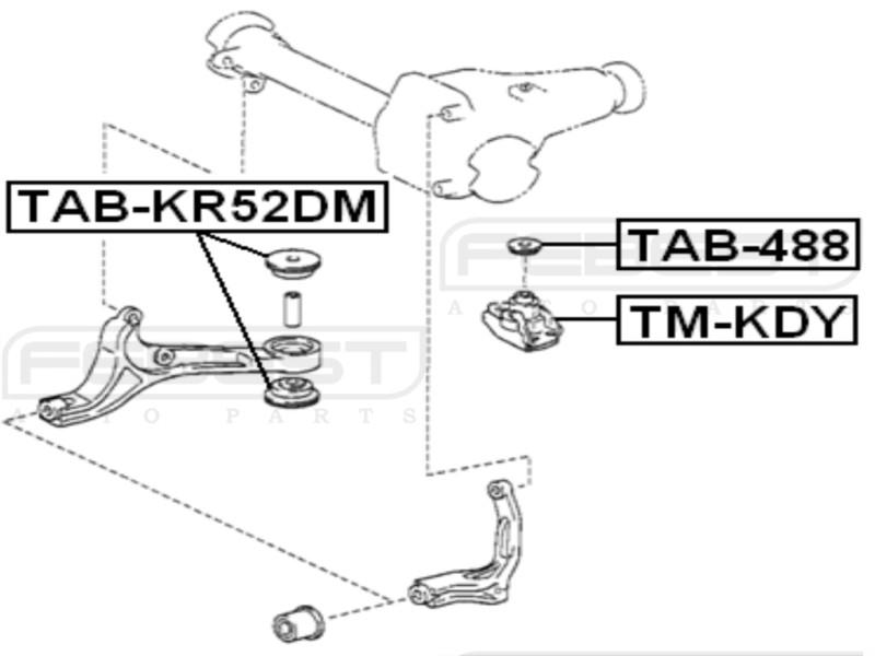 Differential mount - febest # tm-kdy