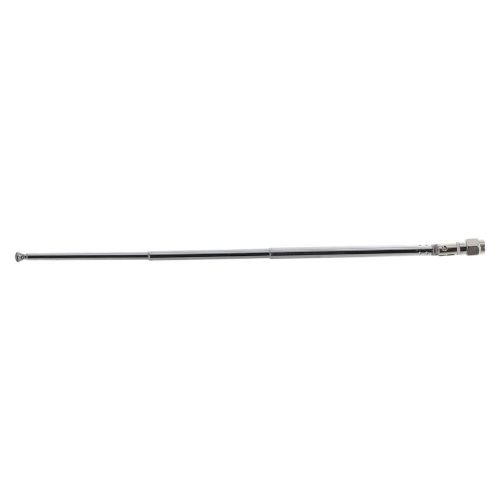 Optimize for radio tv reception with silver telescopic sma male antenna