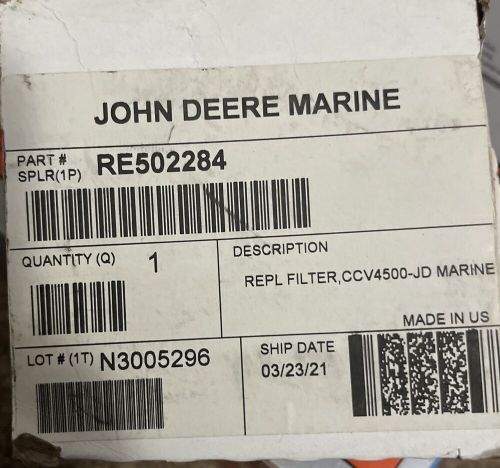 John deer marine engine ccv filter