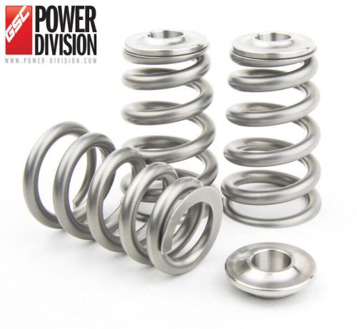 Gsc p-d conical valve springs &amp; ti retainers kit fits toyota 2jz-gte 2jz