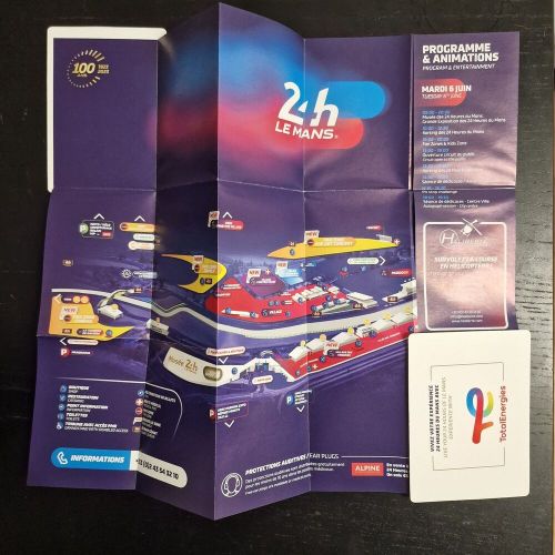 Official le mans 2023 circuit map 29x39 cm 100th anniversary of le mans 24