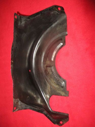 Chevrolet gm th350 &amp; th400 transmission flywheel shield dust cover good used