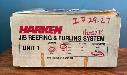 New! harken mk i jib reefing &amp; furling drum + nos components new old stock! mk1