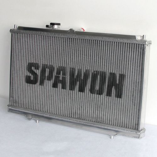 Spawon aluminum radiator+fan shroud for honda acura accord 1994-2001 at mt 1494