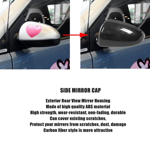 Exterior rear view mirror housing carbon fiber style door side mirror covering