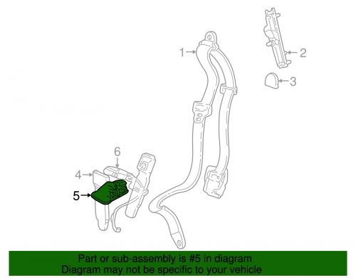 Genuine ford seat belt assembly 8w1z-54611b76-aa